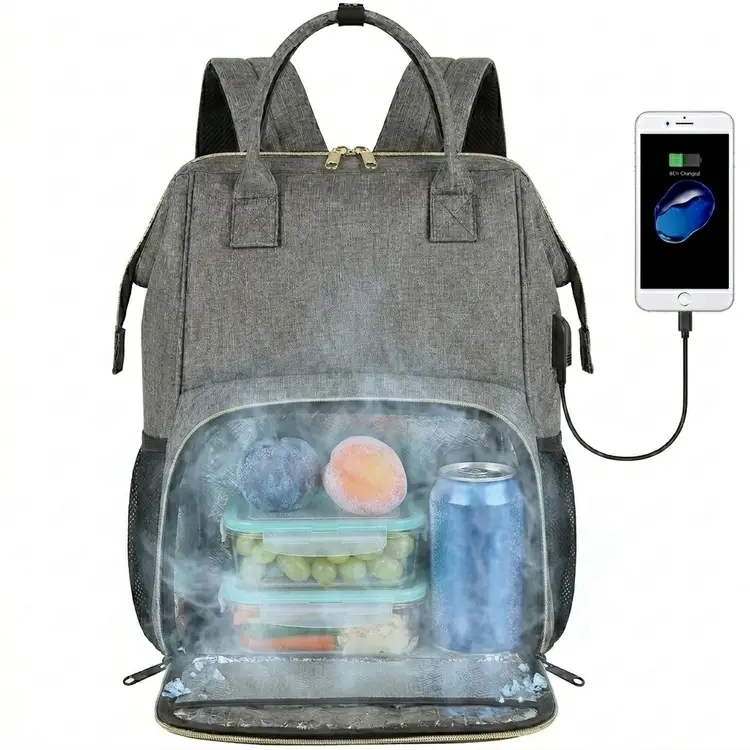 rugzak-waterdicht-laptop-747dsm.webp zomerkoeltas】geïsoleerde lunchrugzak voor vrouwen en mannen, laptop en reistas voor 15,6 in met USB poort, waterdicht voor mannen, hogeschool en zakelijk gebruik, grijs | Huishoudelijke opslag | Joybuy - Afbeelding 1