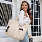 Tote Bag Schooltas Dames Met Laptopvak Tote Bag Schooltas Met Laptopvak Dames Handtassen Dames Tas