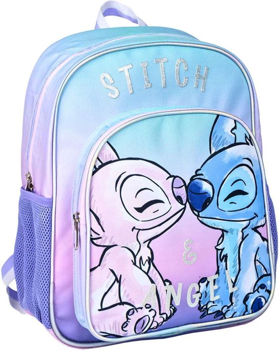 stitch-rugzak-498yzb-1.jpg Cerda Group Disney Stitch en Angel rugzak meisje 2 vakken Hoogte 38cm | bol - Afbeelding 1