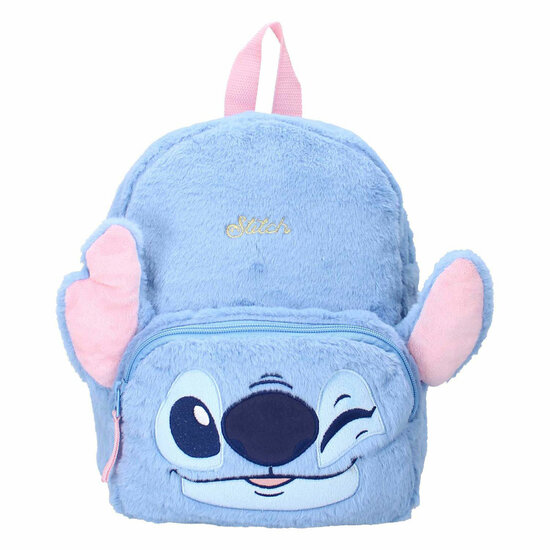 stitch-rugzak-821xbg-1.jpg Stitch Rugzak Fluffy Festival | Zachte Pluche Kinderrugzak - Afbeelding 1