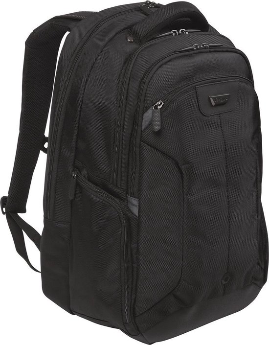 targus-rugzak-326qme-1.jpg Targus Corporate Traveller backpack rugzak 15 15.6" Zwart Ballistisch nylon | bol - Afbeelding 1