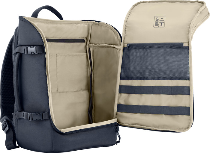 travel-rugzak-600zwz-1.jpg HP Travel 25L 15,6 inch Laptop Rugzak Blauw | Coolblue | Rugzakken - Afbeelding 1