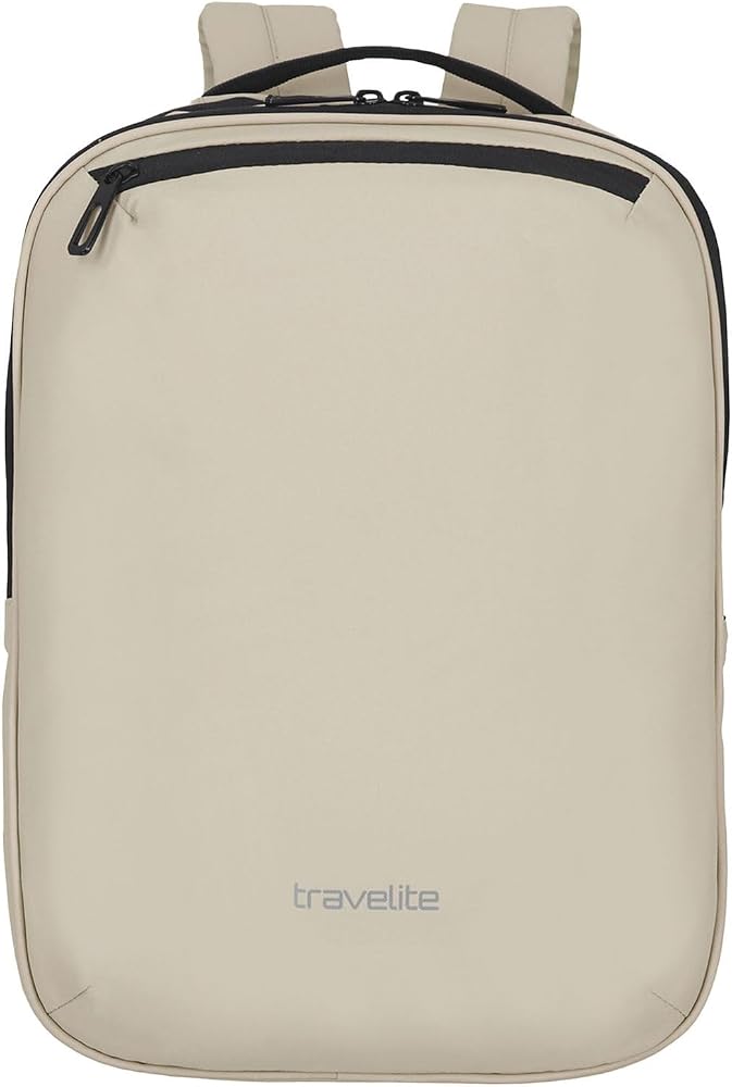 travelite-rugzak-873elv-1.jpg Travelite Handbagage rugzak, laptopvak 13 inch, waterafstotende dagrugzak met opsteekfunctie, 40 cm, 12 liter, 400 gram, ivoor (wit), Rucksack 40 cm, Casual : Amazon.nl: Kleding, schoenen & sieraden - Afbeelding 1