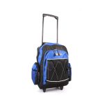 Trolley Rugzak Blauw Zwart Rugzak op Wieltjes Grijs reitontassen