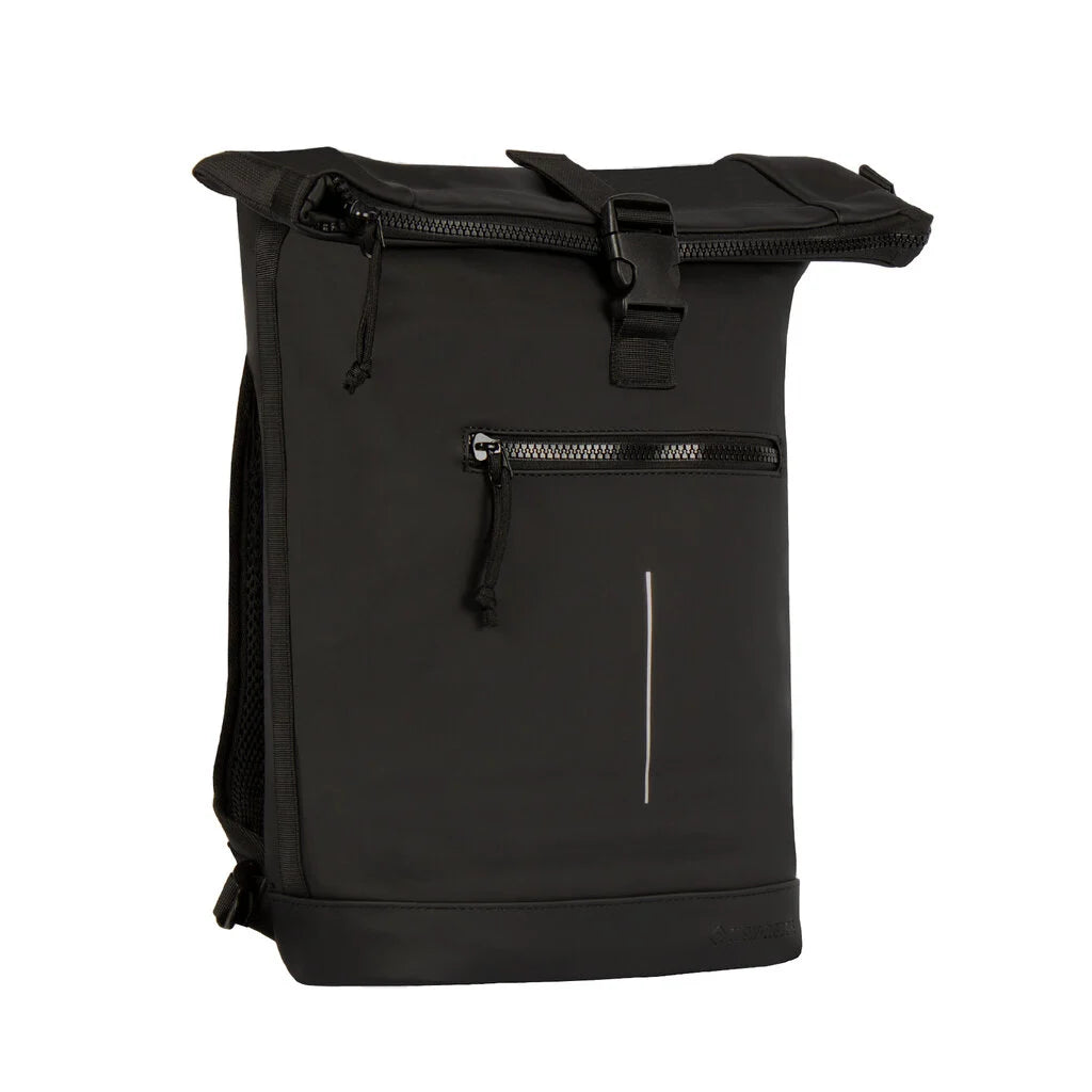 waterdichte-schooltas-315orj-1.jpg Mart Waterafstotende rolltop rugzak 'New York' 17 21L zwart - Afbeelding 1