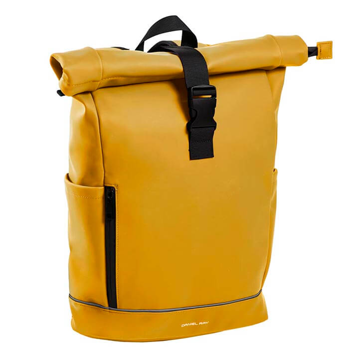 waterproof-rugzak-335qnp-1.jpg Daniel Ray Waterproof Rolltop Rugzak 15.6'' Highlands Geel - Afbeelding 1