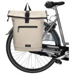 Waterproof fietstas/rugzak lichttaupe DE winkel voor maritieme decoratie en vrijetijdskleding
