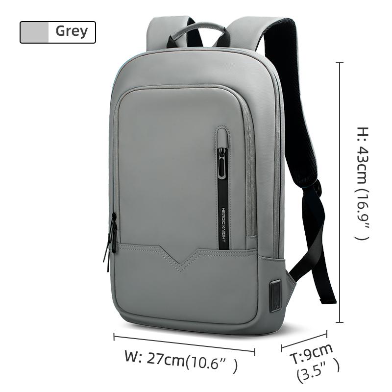 zakelijke-rugzak-270nii-1.jpg Slim Zakelijke Rugzak Heren Zakelijke Rugzak Slim Werk Waterdicht 14 Laptoptas USB - Afbeelding 1