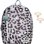 Zebra Rugzak Panter Purple, luipaard print kinderrugtas, rugtas, kinderrugzak,... | bol
