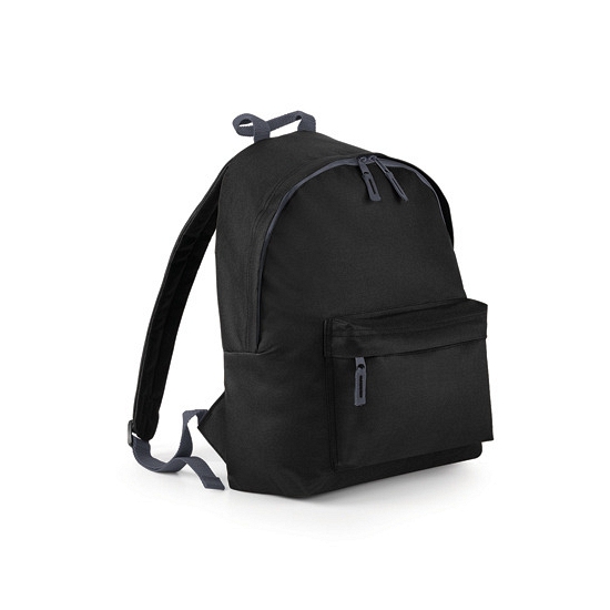 zwarte-rugtas-415jqr-1.jpg Bagbase rugzak/rugtas voor kinderen zwart 14 Liter boekentas/gymtas 38 x 28 x 19 cm Primodo warenhuis - Afbeelding 1