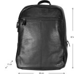 Rucksack Damen Leder oder Rucksack Herren Leder schwarz Leder schwarz